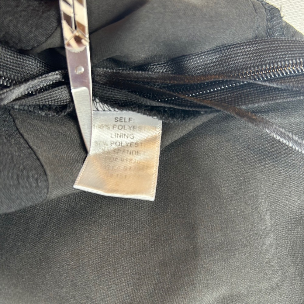 LE LIS COLLECTION Black Ruched‎ Drawstring Bandeau Tube Crop Top S - Picture 4 of 8